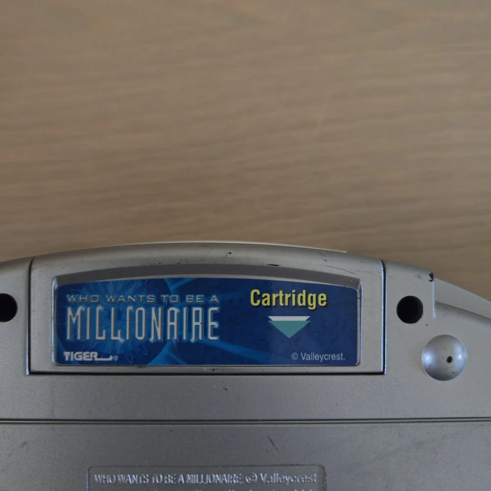 Vtg Who Wants To Be A Millionaire Handheld Electronic LCD Tiger Game Tested Work